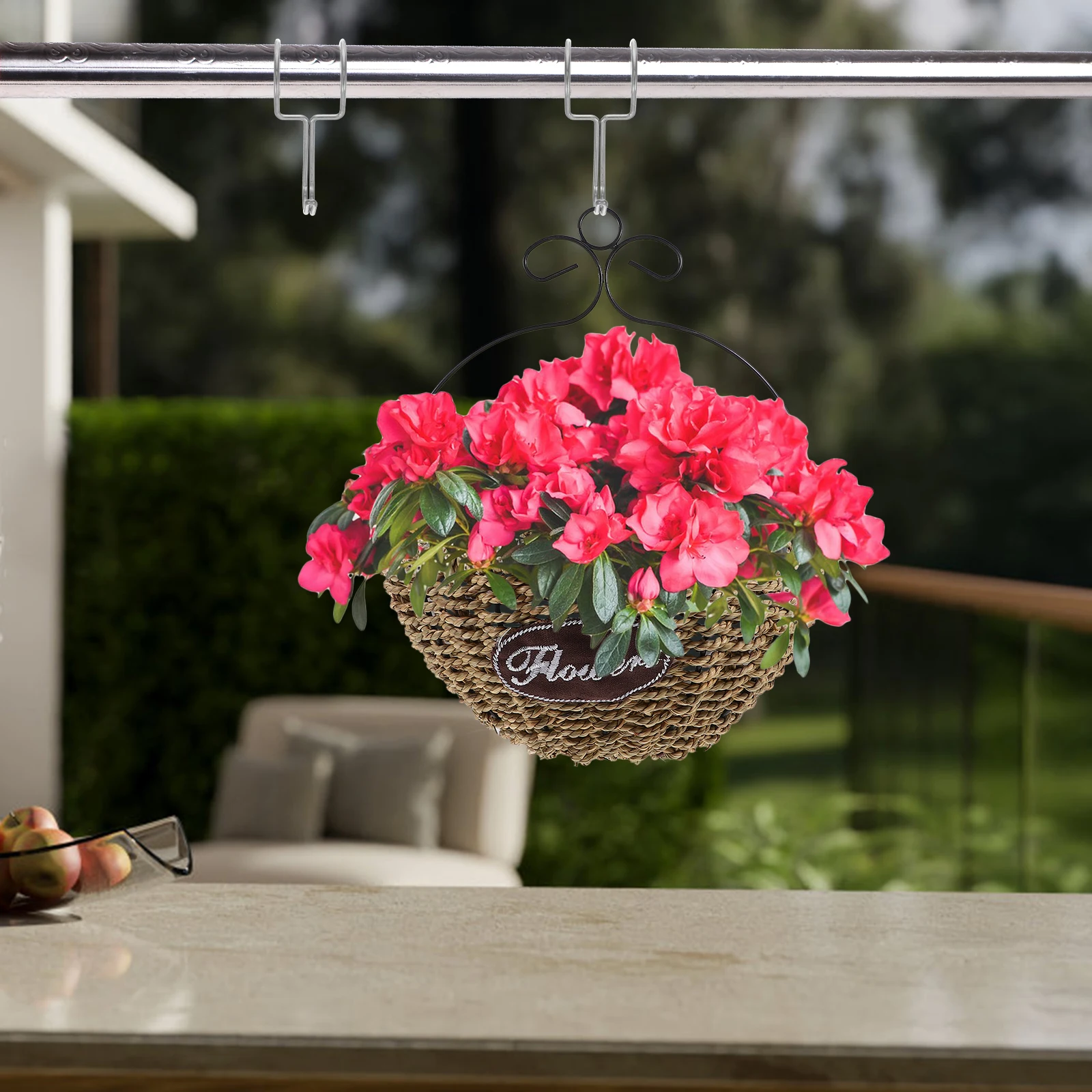 

10pcs Round Tube Hooks Stainless Steel Hangers for Flower Baskets Pots Plant Greenhouse Accessories Metal Hanging