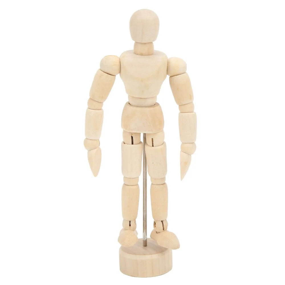 Articulated Joints Wooden Mannequin 5.5 Inch Natural Wood Material Jointed Art Figure Adjustable Pose 4.5 Inch