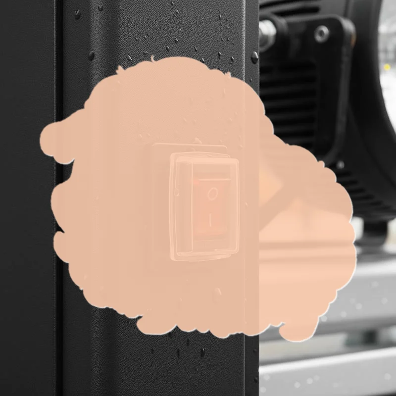 21*15mm Square Rocker Switch Waterproof Cover Durable Dustproof Cap for Outdoor Electrical Devices No Switch Included