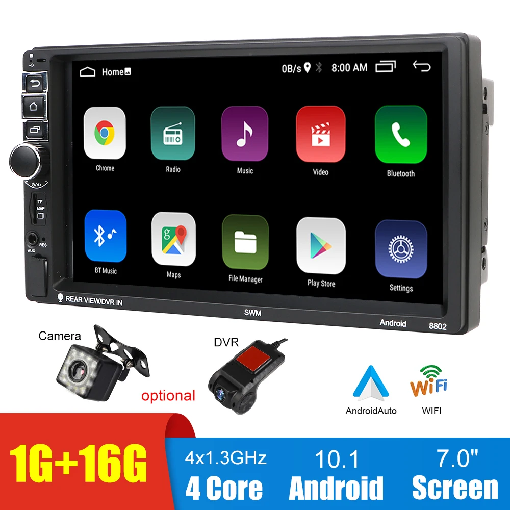 Car Audio MP5 Android Player Autoradio 7 Inch Screen FM Transmitter Media Video Display GPS Bluetooth WIFI Auto Radio Universal