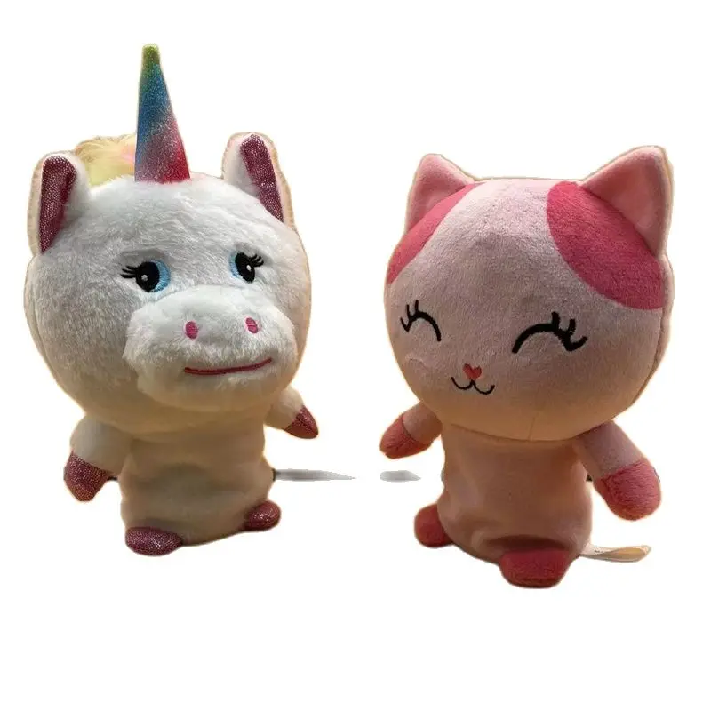 Children Electric Light Luminous Plush Toys Kawaii Bouncing Unicorn Cat Cute Funny Cartoon Animal Dolls For Kid Girl Baby Gift