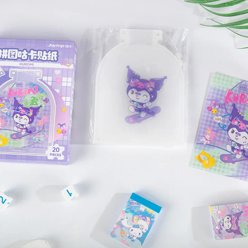 Sanrio Spielzeug Puzzle Guka Aufkleber Anime Cartoon Kuromi meine Melodie Aufkleber kreative DIY Aufkleber Spielzeug für Kinder Weihnachts geschenke