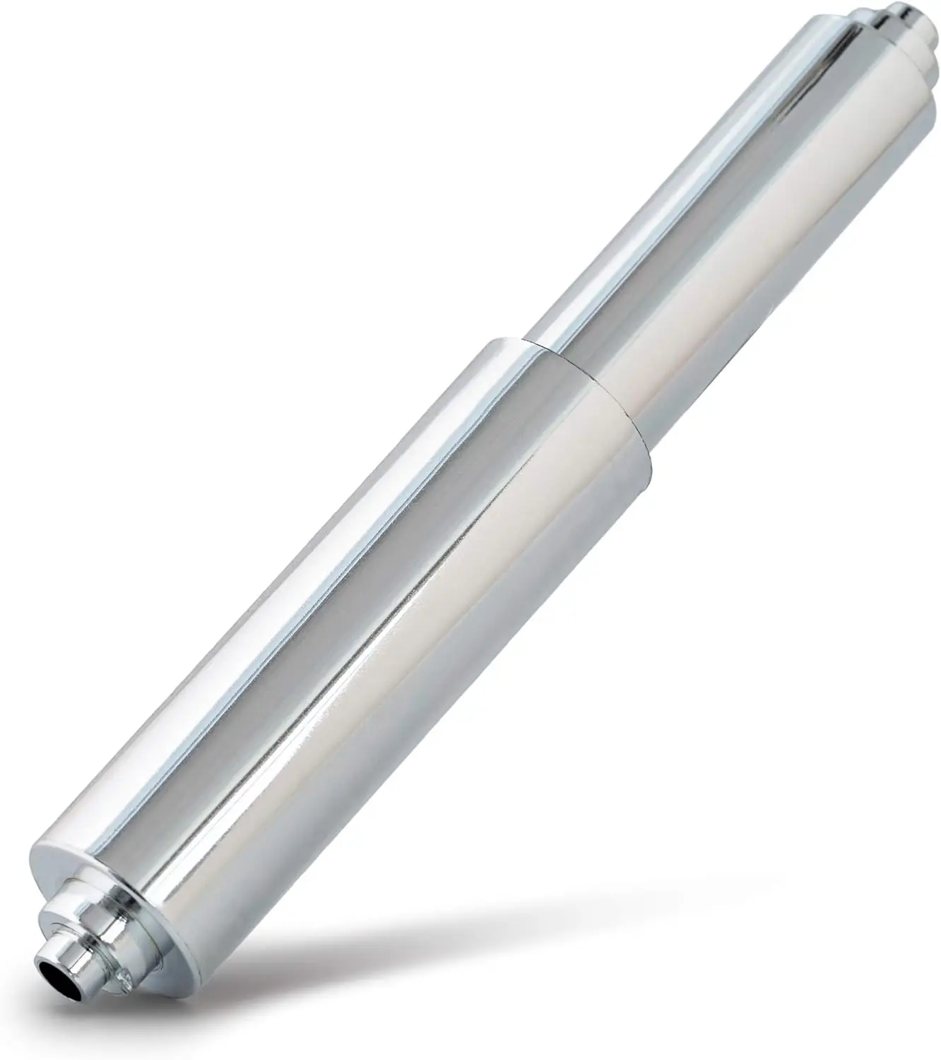 

Plastic Spring Loaded Toilet Paper Roll Holder Replacement, Chrome Finish for Standard Dispensers
