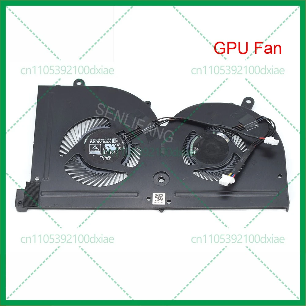 Nuova CPU GPU Ventola BS5005HS-U3I BS5005HS-U3J Per MSI GS75 P75 MS-17G1 MS-17G2 DC5V 0.5A Raffreddamento Del Computer Portatile 4 Linee