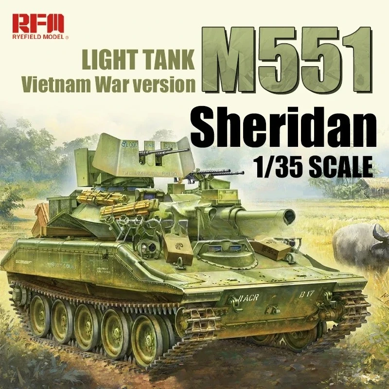 رايفيلد RFM أطقم منمذجة Rm-5142 1/35 M551 خزان خفيف شيريدان (حرب فيتنام)