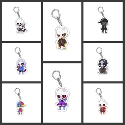 Game Undertale Sans Flowey Papyrus Asriel Keychain 6cm Cosplay Accessories  Key Chain Pendant Cartoon Badge Christmas Gifts