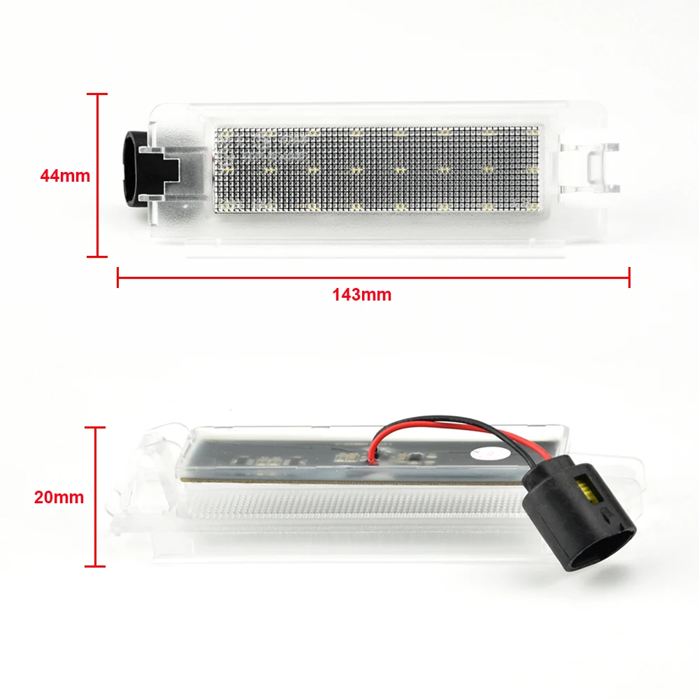 For Dacia Sandero II 2013-UP Logan II 2013-UP High Brightness White LED License Number Plate Lamp Light