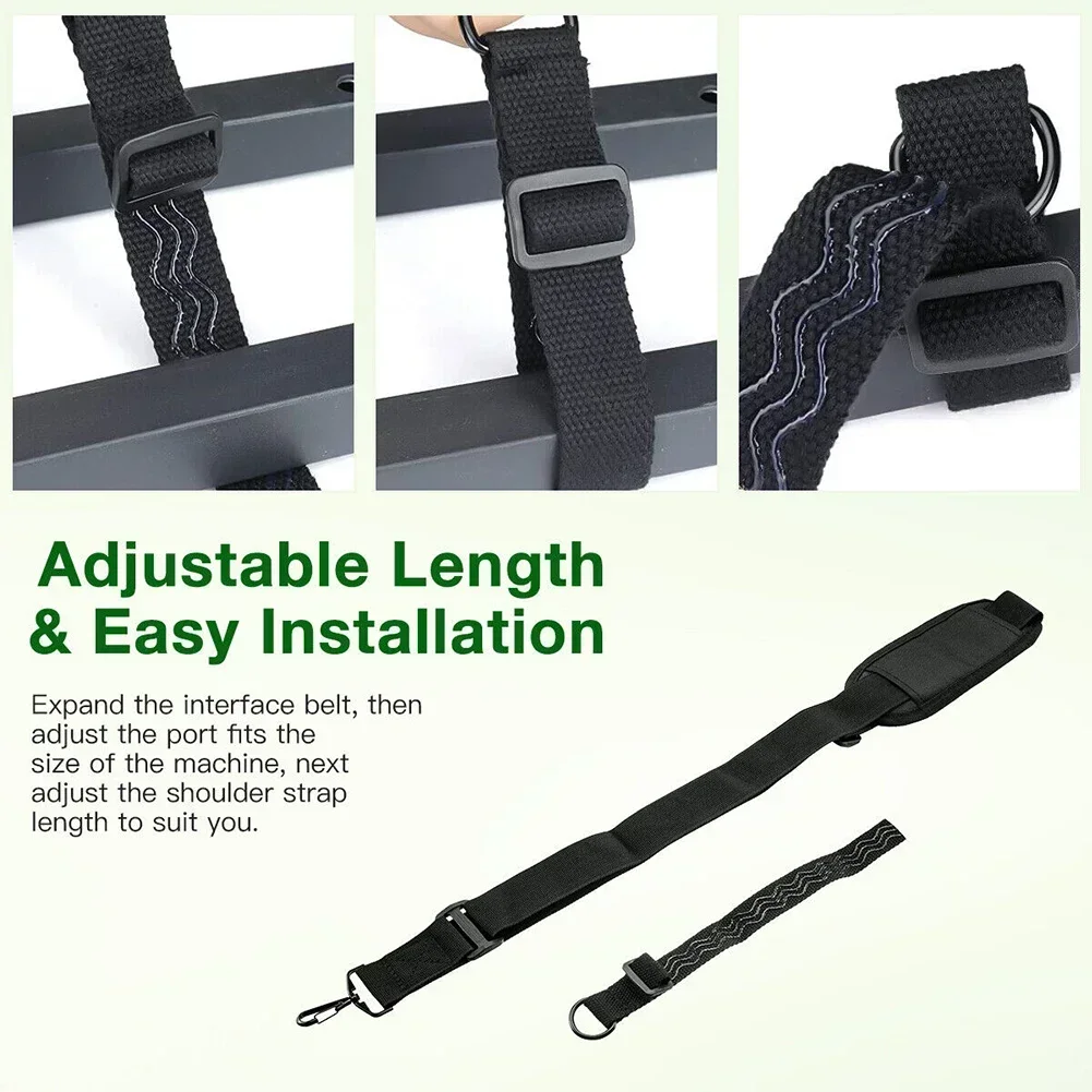 Trimmer Shoulder Strap Parts Power Tool Replacement Accessories Adjustable Black Garden Grass Edger Lawn Practical