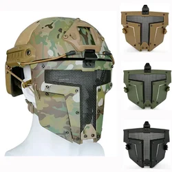 Tactical Paintball Airsoft Half Face Mask Use with Fast Helmet Masks Outdoor Hunting Protector