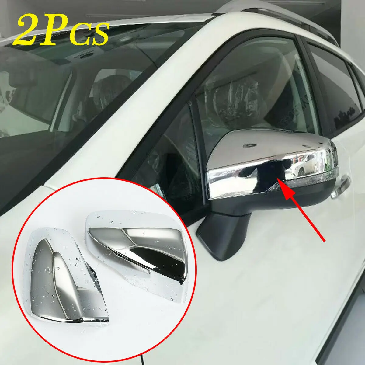 

Accessories For Subaru XV Crosstrek 2018 2019 2020 2021 Chrome Car Door Rear View Side Mirror Cover Cap Trim