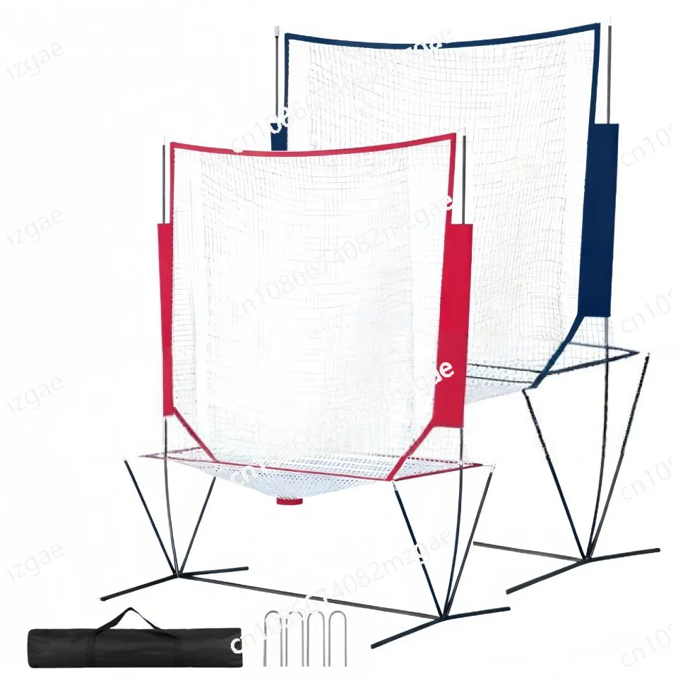 Portable Tennis and Pickleball Training Net for Solo Practice, Coach Companion Rebound Net for Ball Machine Use