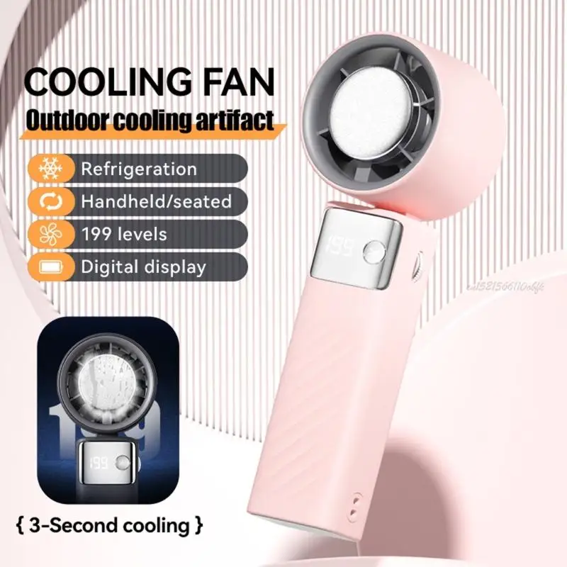 

27rb легкий карманный вентилятор USB Перезаряжаемый светодиодный дисплей.