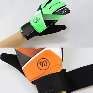 1 Par Children Handschuh Anti-Rutsch-Torhüterhandschuhe Schutz Finger-Tor Dicke Latex Fußballhandschuhe 8 Hauptverkaufs -Torhüterhandschuhe - №4