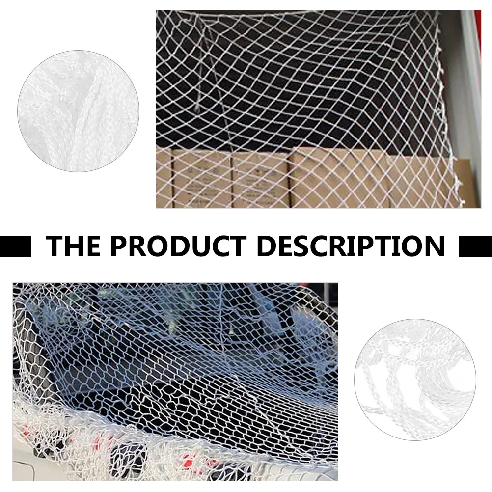 

1pc Heavy Duty Cargo Net 100X100Cm For Trailer Truck Protection Reusable Universal Mesh Cover Car Luggage Nets Durable Transport
