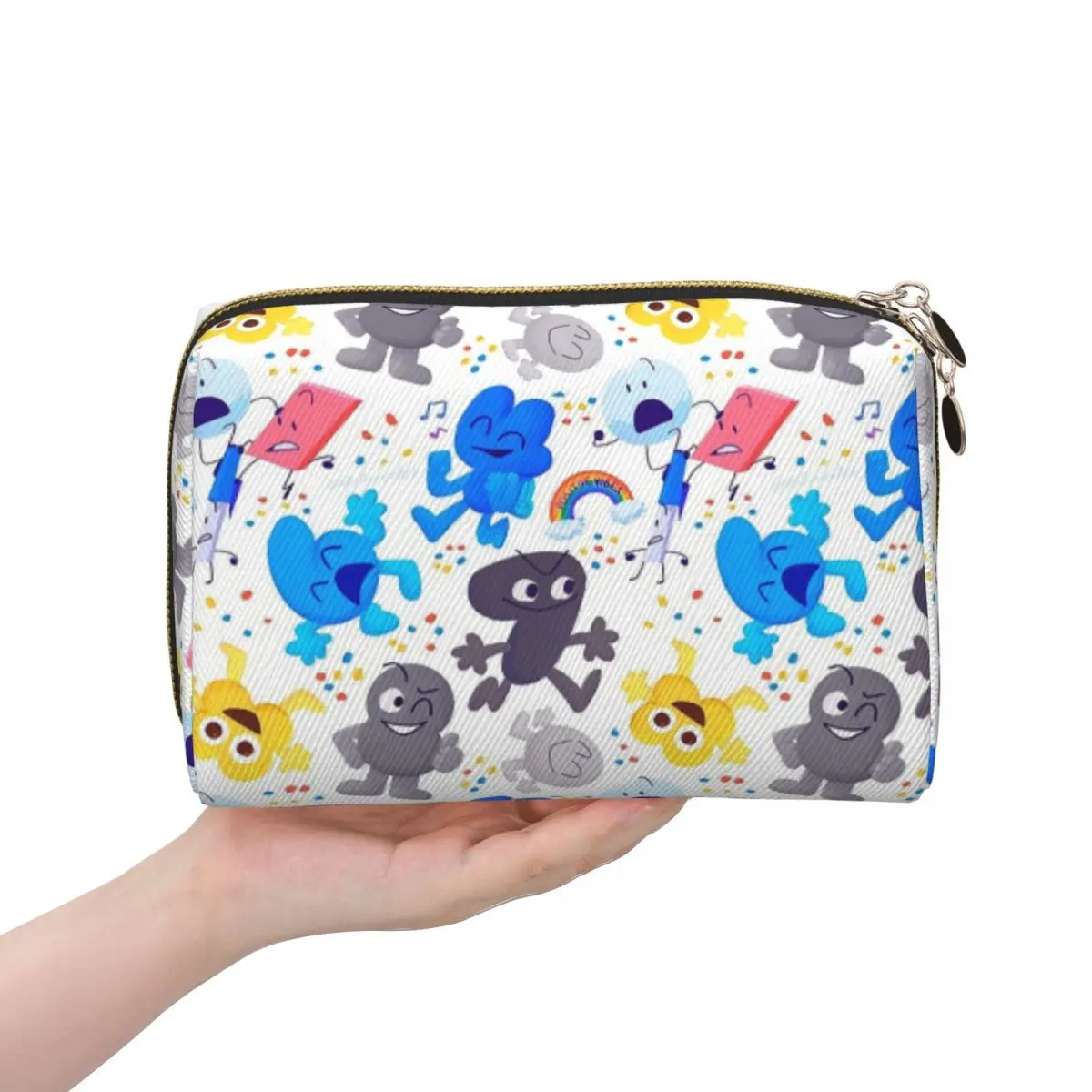 Bfdi Pattern Women Cosmetic Bag Travel Makeup Organizer Pouch Toiletry Storage Dopp Kit Box