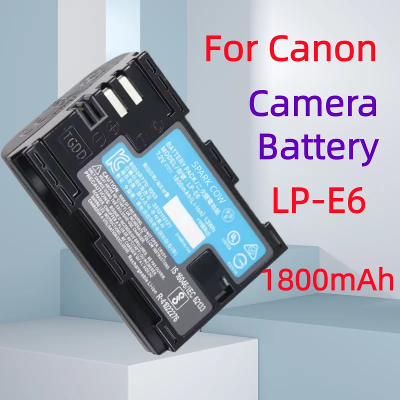 High-performance LP-E6 LP E6 Camera Battery or Charger For Canon EOS R R5 R7 R6 R5C 60Da 60D 70D 80D 90D 5D 6D 7D Mark II LC-E6C