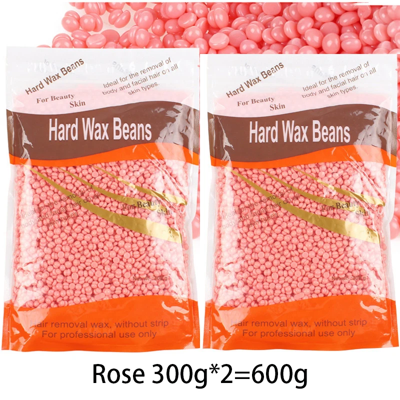 600g/ 300g Paperless Wax Beans for Full Body Hair Removal 10 Colors Available for Efficient