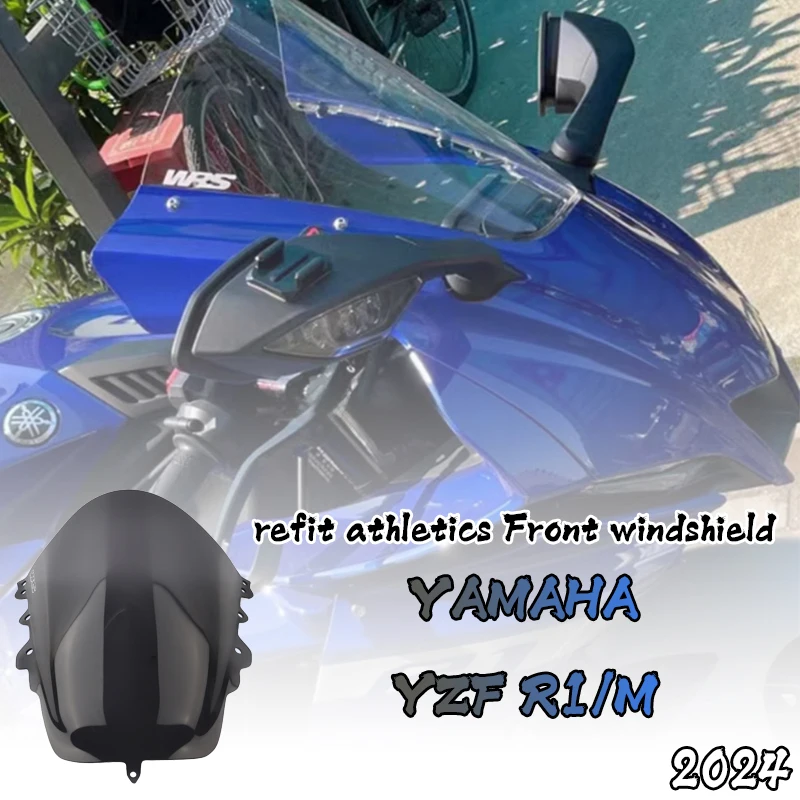 

For YAMAHA YZFR1 R1M YZF-R1M YZF-R1 2020 2021 2022 2023 2024 Double Bubble Racing Windscreen Deflector Windshield Wind Deflector