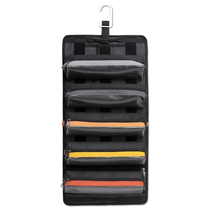 عبر الحدود الجديدة القابلة للإزالة شفافة تخزين كتلة سستة أداة بكرة حقيبة المحمولة كيت