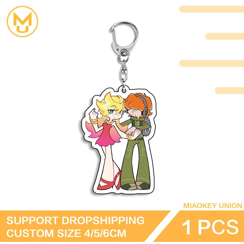 Panty Artistic Double Sided Acrylic Keyring Charming Customizable Eye Catching Fashion Amusing Waterproof Bag Charm Accessory