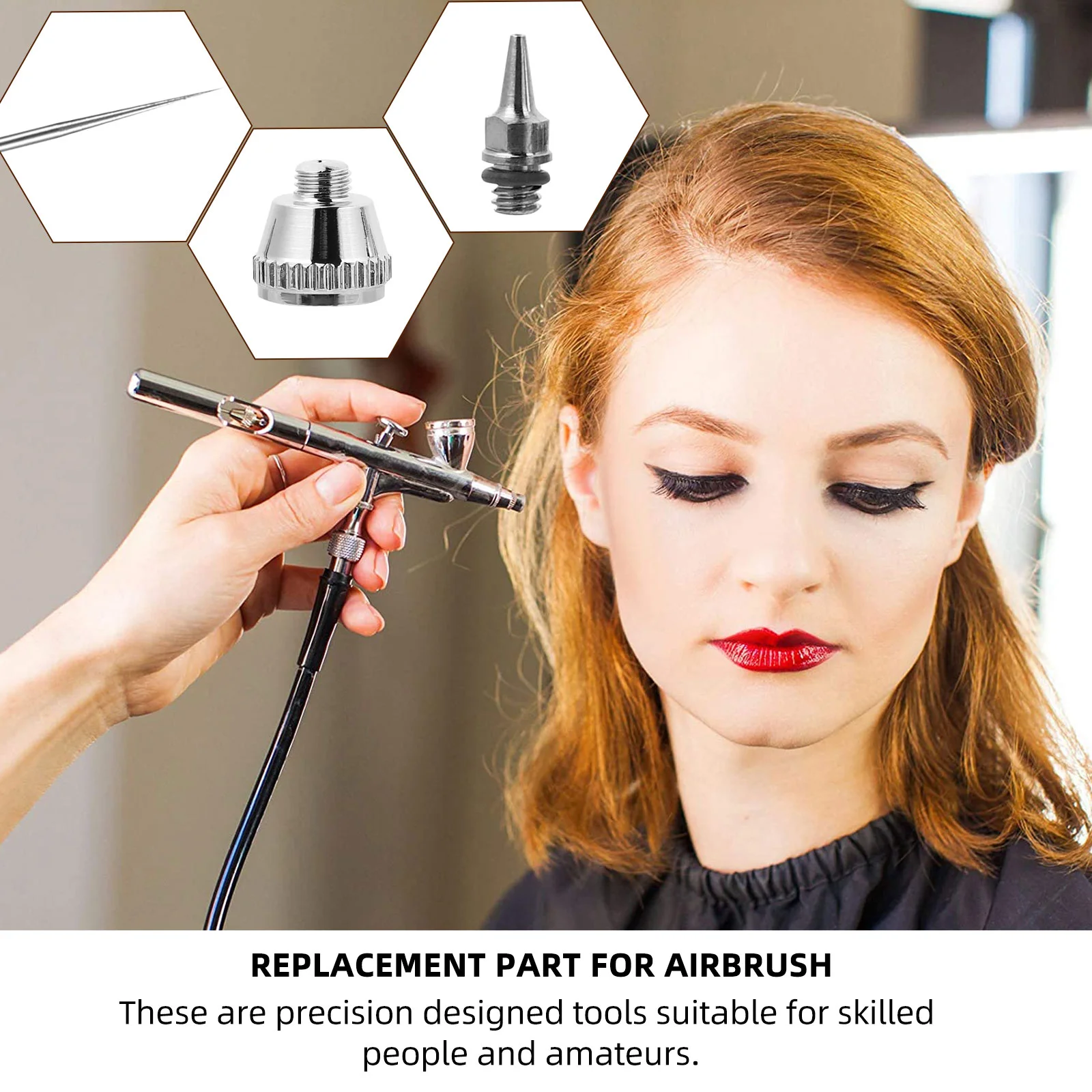 Airbrush Accessories Nozzle and Needle Kit Sprayer Replacement Part Nebulizer Parts