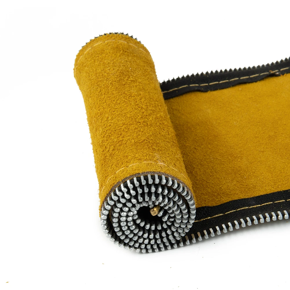 Robust 25ft TIG Mig Leather Hose Cover with Flame Retardant Properties for Safeguarding Your Welding Equipment