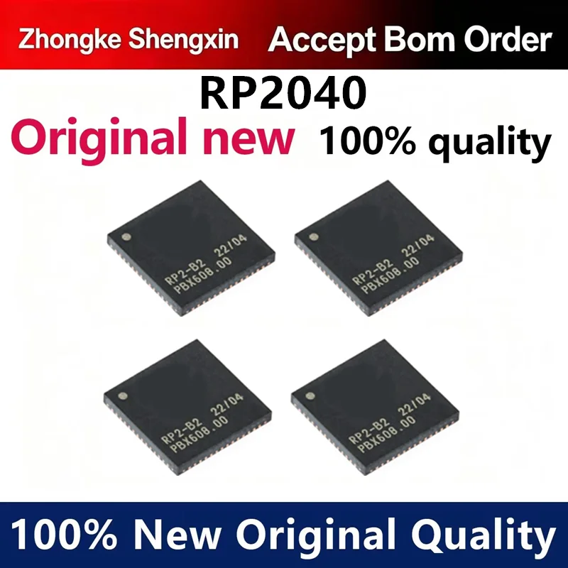 （5pcs-100pcs）Original genuine RP2040 LQFN-56 ARM Cortex-M0 133MHz microcontroller chip