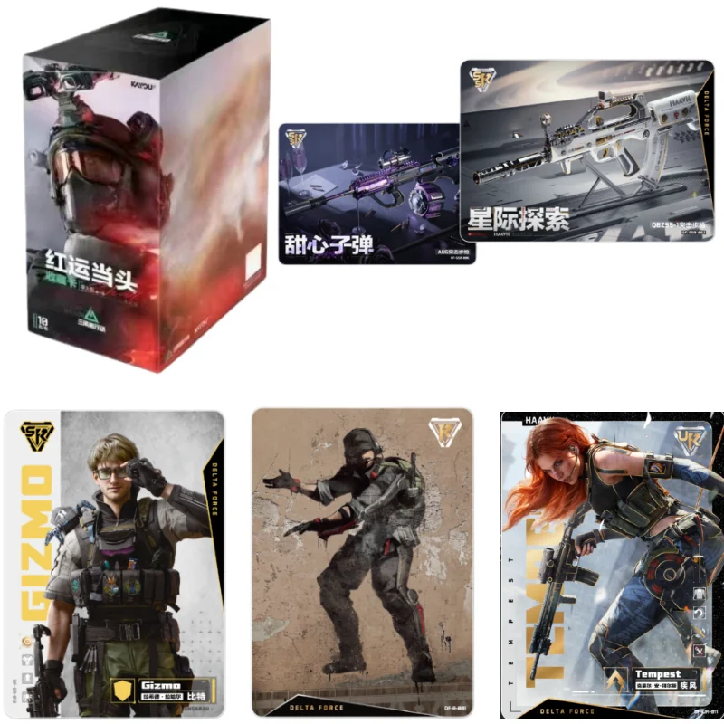 

KAYOU Новая Официальная Оригинальная Коллекционная Серия Карт Delta Action Red Luck Leading Beacon Pack, Праздничный Подарок-Игрушка