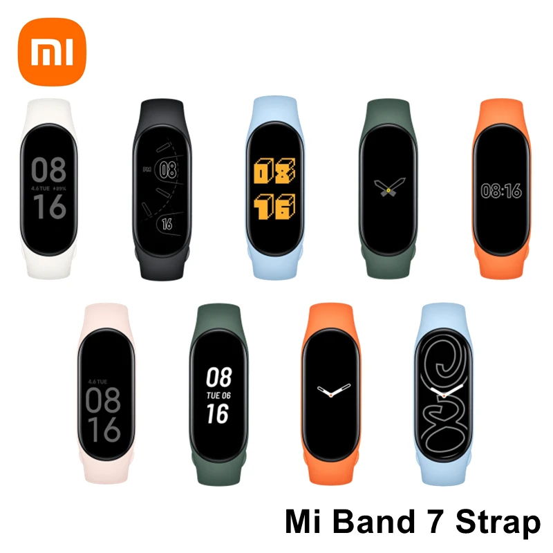 Original Xiaomi Colorful Wrist Strap Smart Accessories for Xiaomi Mi Smart Band 7 NFC