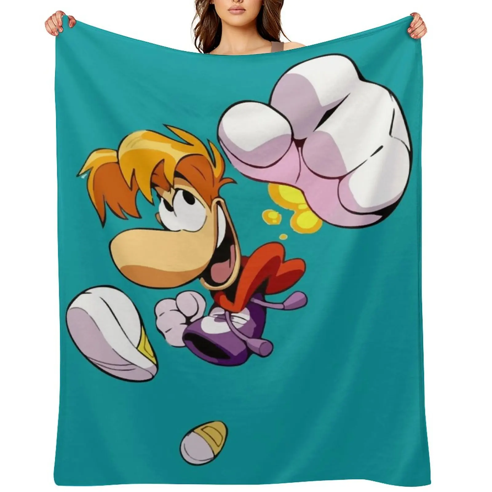 Rayman Fist Throw Blanket Shaggy Decorative Beds Personalized Gift Nap Blankets