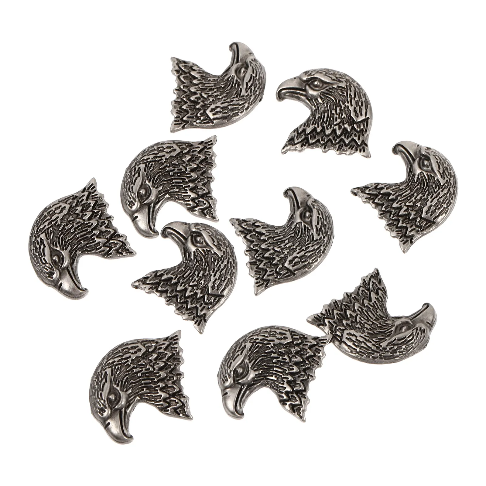

10pcs Decorative Nails Craft Accessories Tote Bag Eagle Head Alloy Rivets DIY Handbag Design Chic Cool