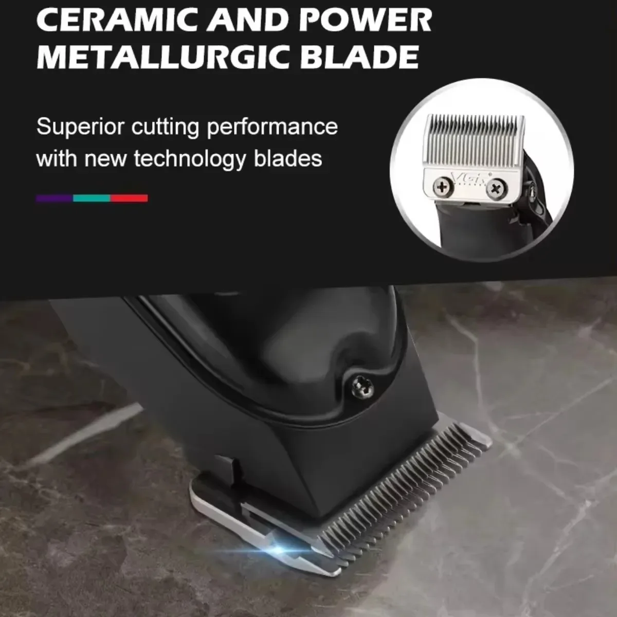 VGR Hair Clipper Professional Trimmer Rechargeable Haircut Machine Adjustable Clipper Barber LED Electric Hair Clipper Men V-051