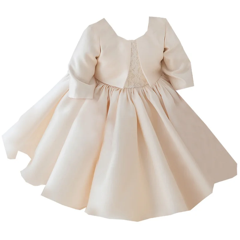 IYEAL-Robe de Mariée pour Petite Fille, Tenue de Princesse pour Enfant, Spectacle de Piano, Premier Anniversaire