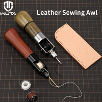 WUTA Leather Sewing Awl Thread Kit Speedy Stitcher Hand Sewing Machine Tools Kit Leather Craft Stitching Shoemaker Canvas Repair