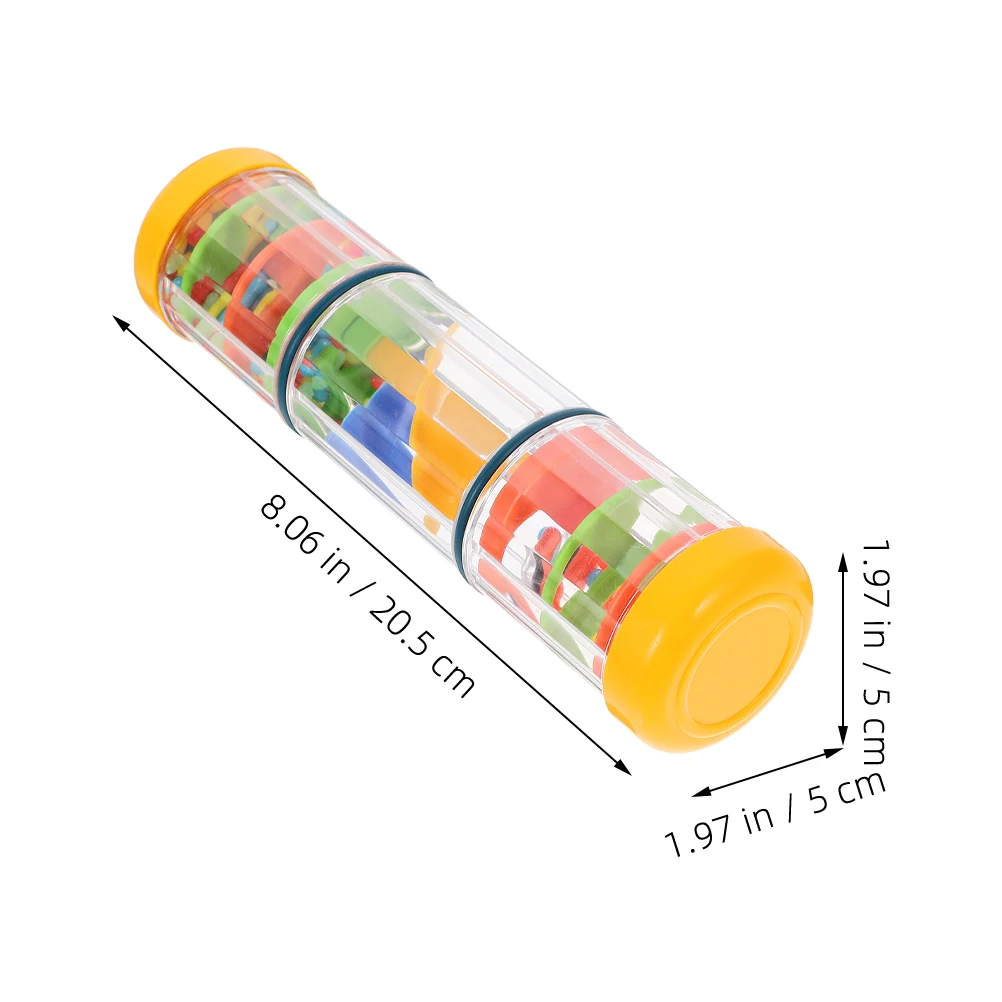 

2 Pcs Rain Sound Tube Teaching Aid Musical Instruments Plaything Unique Plastic Sensory Rainstick