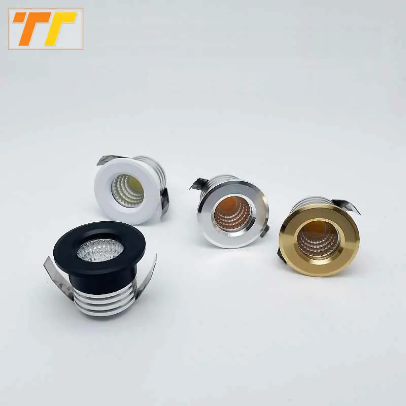 

Мини-встраиваемый потолочный светодиодный точечный светильник COB 3 Вт AC85-265V с регулируемой яркостью, драйвер в комплекте для домашней витрины, шкафа, отеля, плинтуса и т. д.