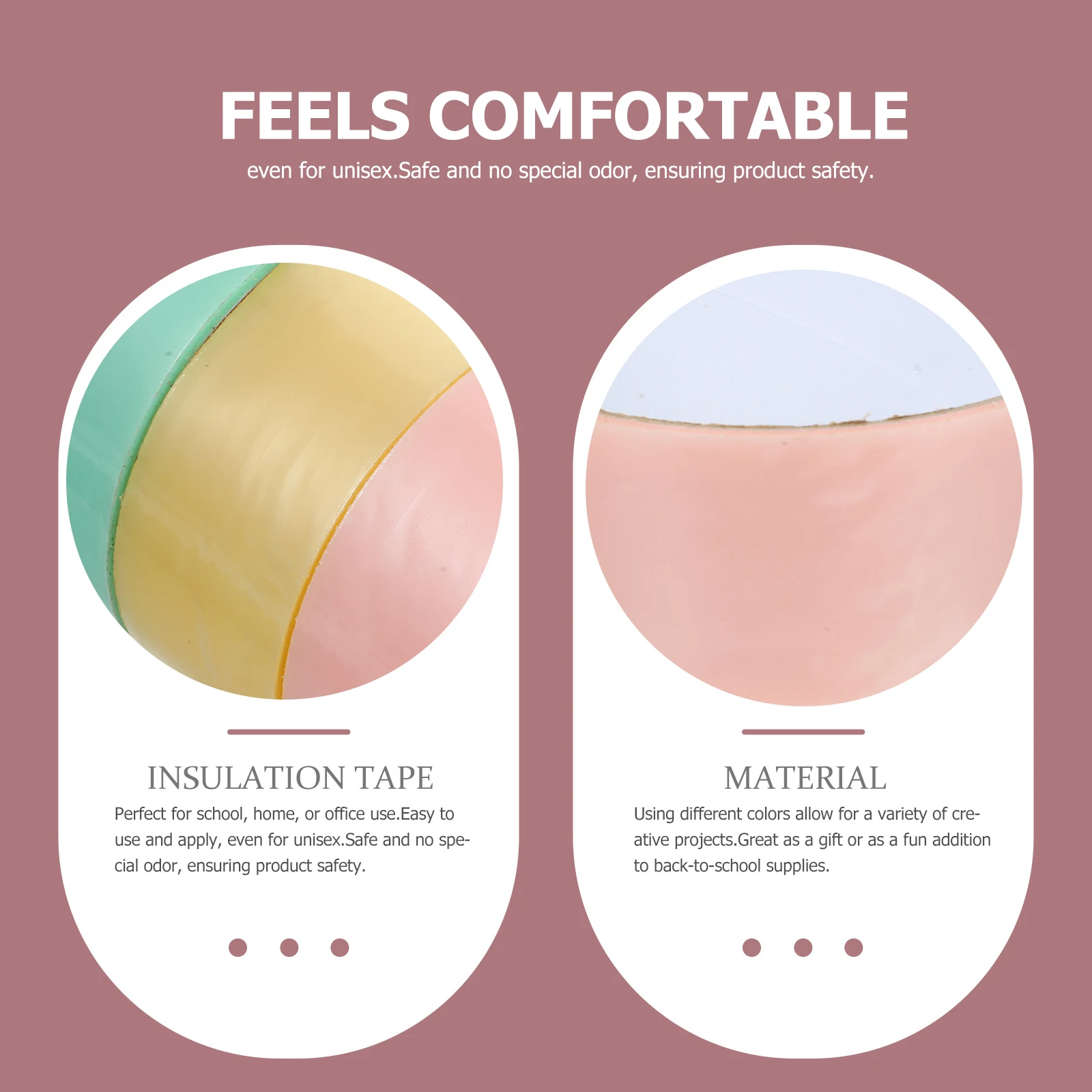 

Scrapbook Tape Colorful Large Glue Coloured Easy to Tear Decompression Tapes Men and Women