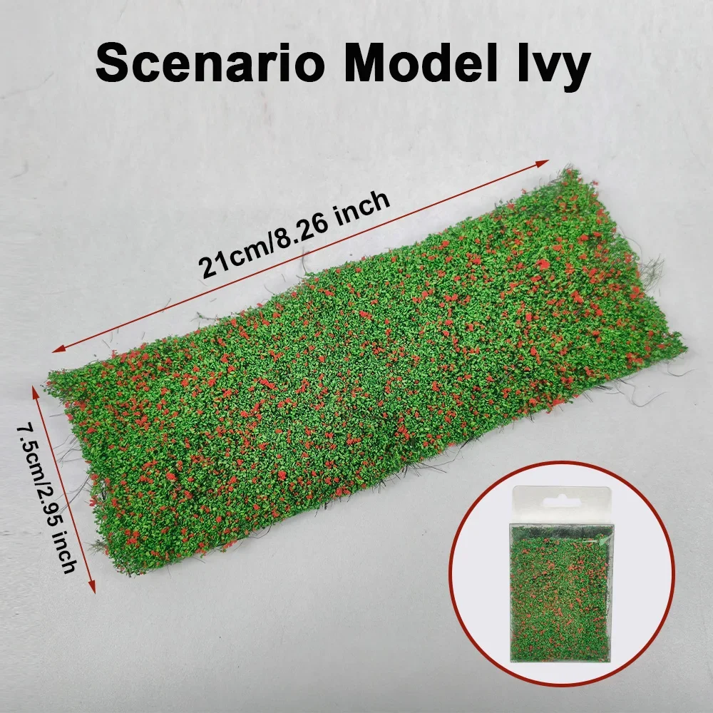 

Миниатюрные пейзажные наборы с плющом и искусственной травой для диорам, моделей железных дорог, кукольных домиков, сборки моделей, декораций