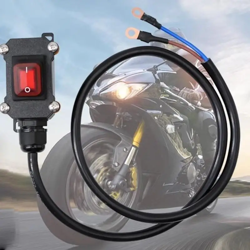 

Long Lasting Waterproof Motorcycle Battery Cut Off Device With Thick Copper Wire And Insulated Housing For 12V Bikes H9EE