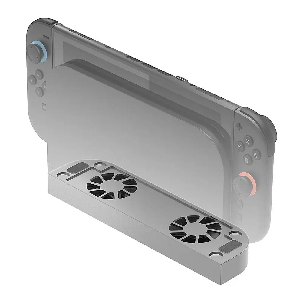 

Docking Cooling Fan for SWITCH 2 Aluminum Alloy Base Three Gears Wind Speed Dual Fans Adjustable Heat Sink Bracket Game Acc K5c3