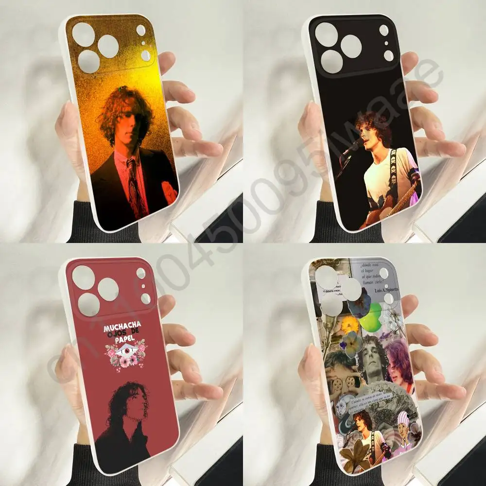 

Singer L-Luis Alberto Spinetta Phone Case For iPhone 11,16,15,14,13,17,12,Plus,E,Air,Mini,Pro,Max Magnetic Magsafe Soft Cover