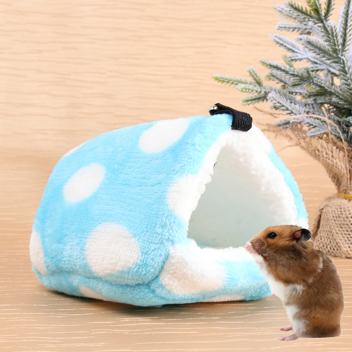 

Warm Fleece Pet Bed House Hammock Squirrel Hedgehog Hamster Chinchilla Cozy Insulated Nest With Hooks Grey L Animal Hut Parrots