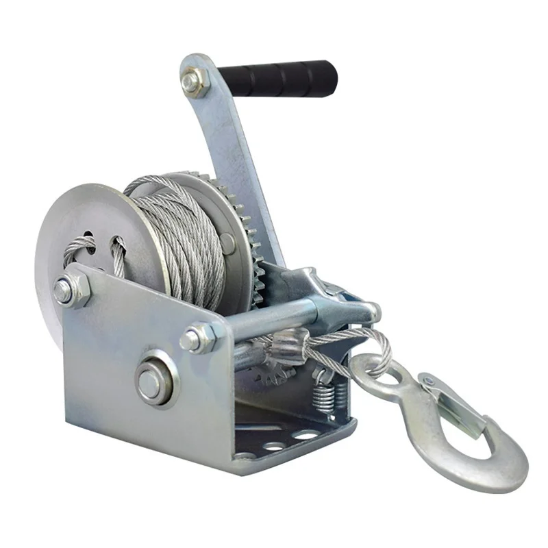 Hand Winch 800-3000 Pounds Manual Winch Wire Rope Traction Hoisting Winch