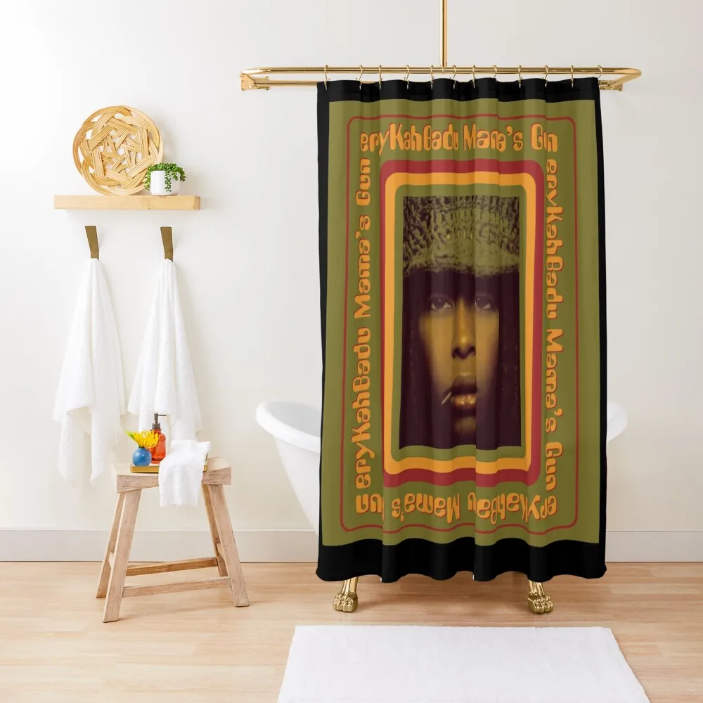 

Erykah Badu Mamas gun Shower Curtain Window Waterproof Shower Shower For Bathroom Set Bathroom And Curtain