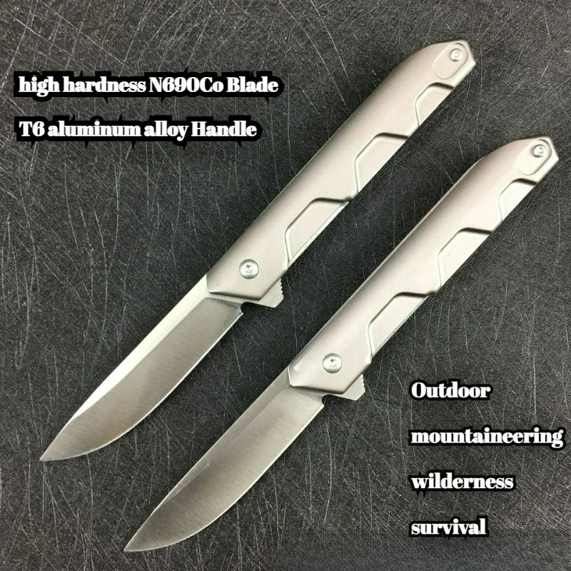 

Pocket folding knife High quality N690Co steel edc multitool knives kitchen cutting outdoor selbstverteidigung tactical knife