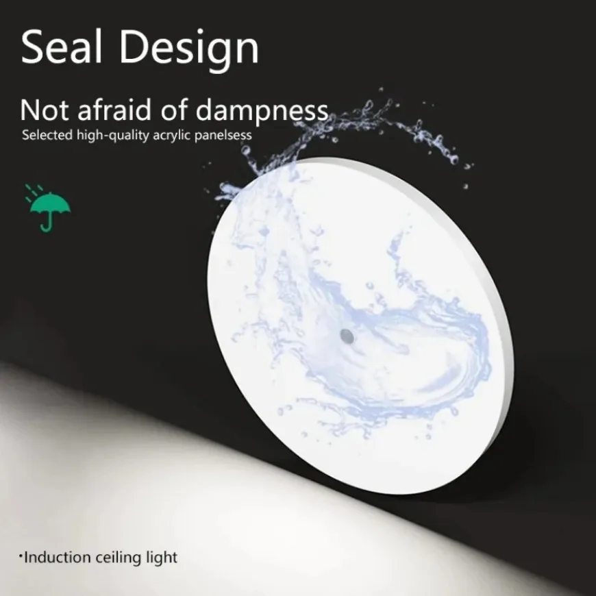 Motion Sensor LED Ceiling Light Circular Human Body Infrared Sensing Light Household Front Door Corridor Staircase Home Light