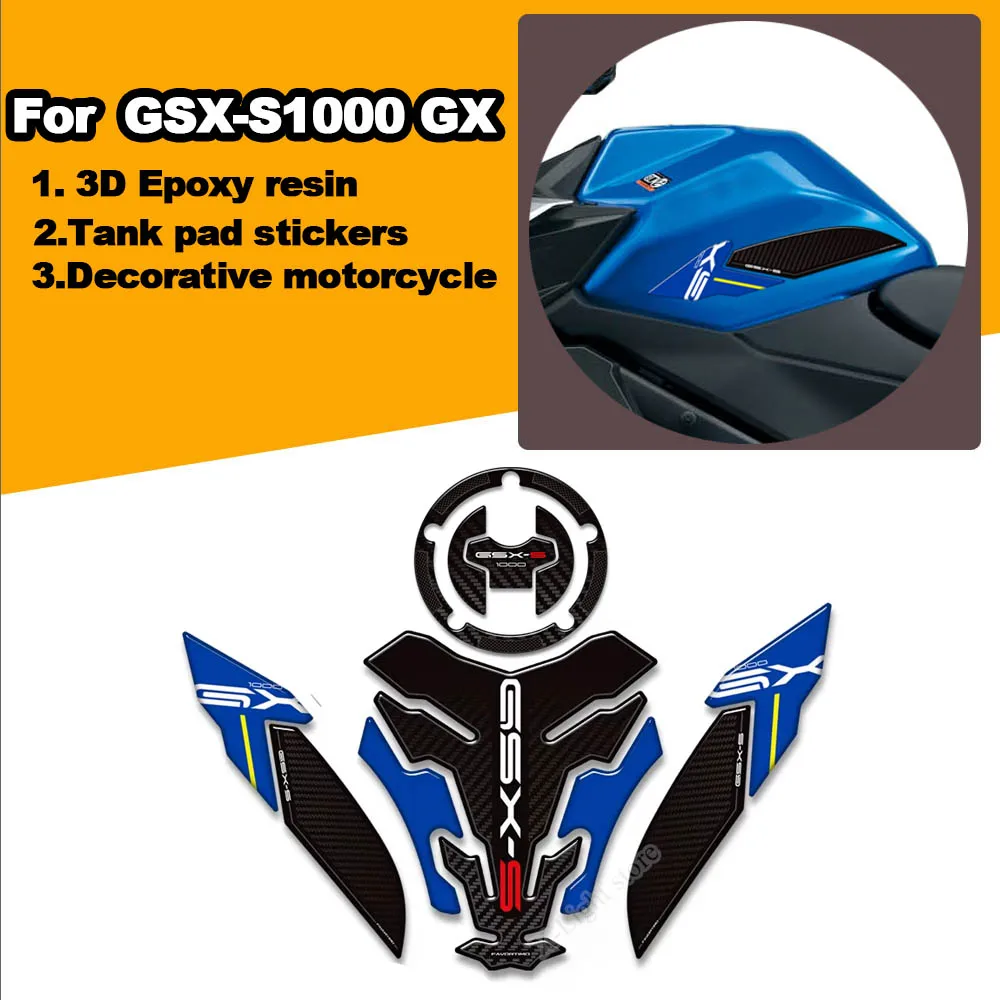 

NEW Motorcycle Tank Pad Gas Fuel Oil Protector Stickers Decals For Suzuki GSX-S1000 GX GSXS 1000GX 2024 2025