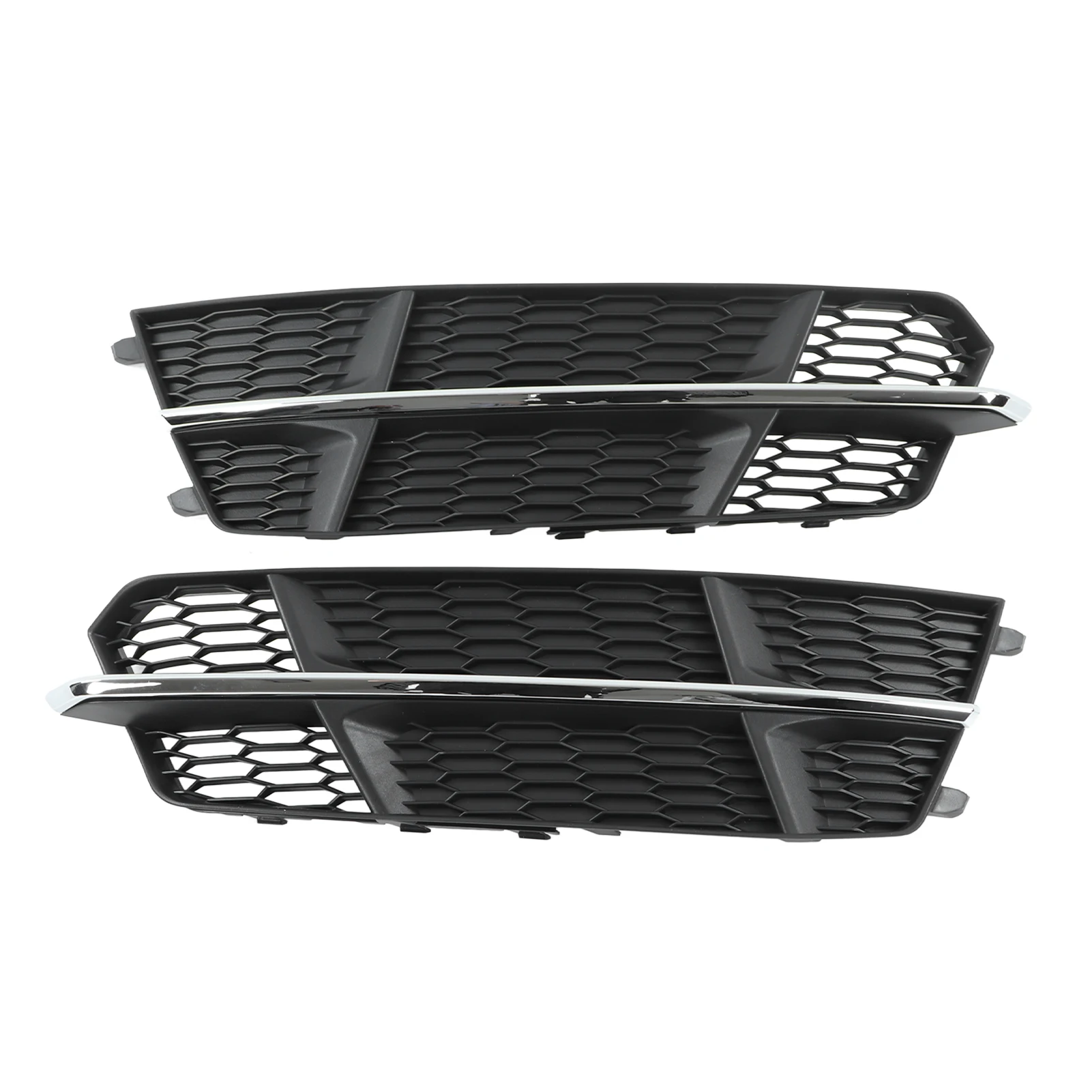 

Pair Front Bumper Fog Light Grille Cover (4G0807681AN, Replacement Type) - for A6 C7 2014‑2018 - Durable Auto Exterior Accessory