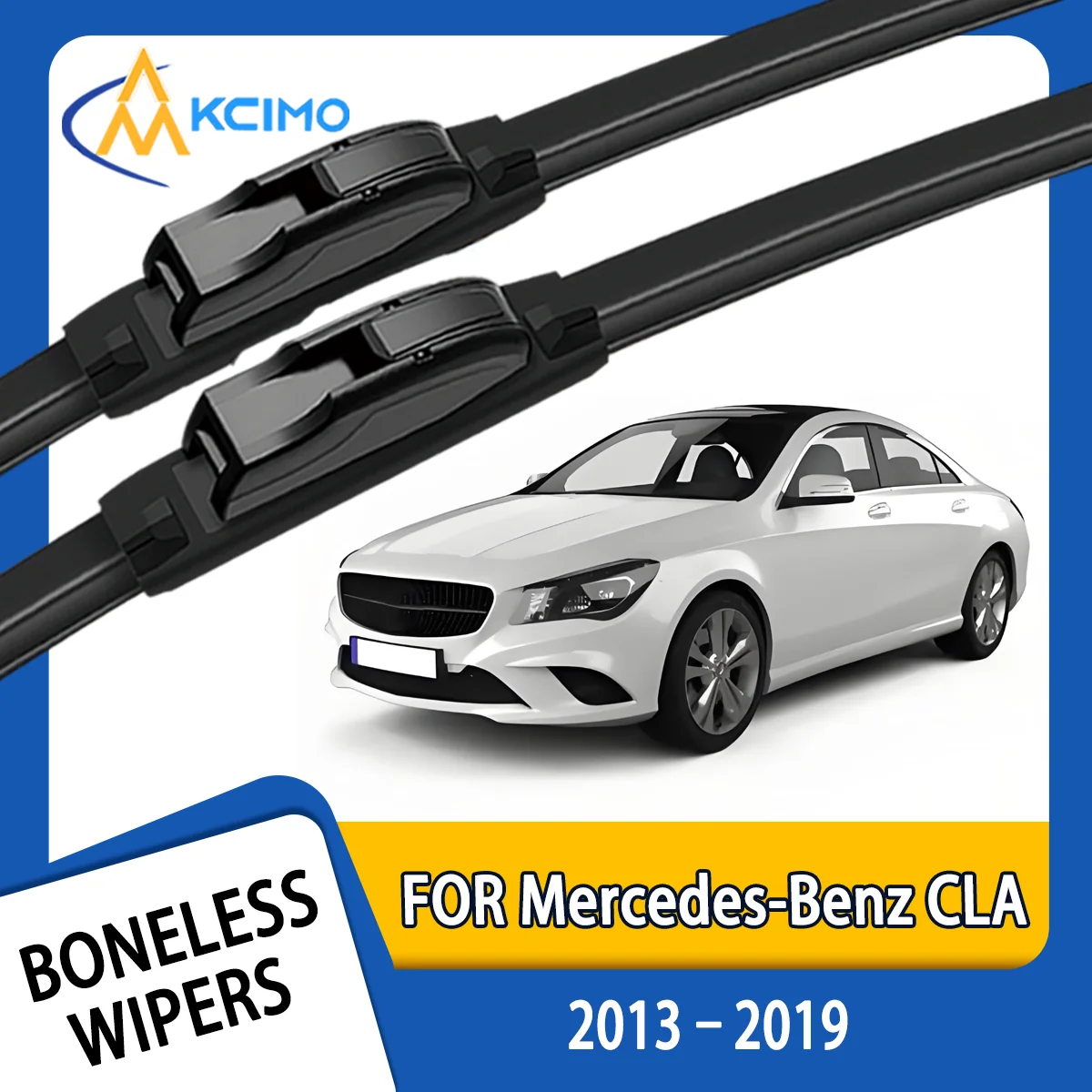 

KCIMO 2PCS New Wiper Blades for Mercedes-Benz CLA C117 X117 (shooting brake) 2013-2019 Front Windshield Window Brush Accessories