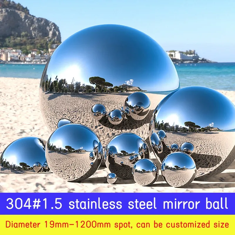 

304#1.5mm 19mm-300mm stainless steel mirror decorative ball home hotel shopping mall Park Square bar decorative ball